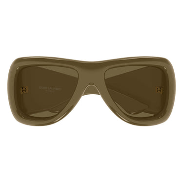 Saint Laurent Occhiali da Sole SL 902 HOWL 009 Marrone Fango Marrone Unisex