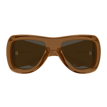Saint Laurent Occhiali da Sole SL 902 HOWL 017 Marrone Trasparente Marrone Scuro Unisex