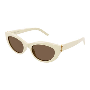 Saint Laurent Occhiali da Sole SL M115 004 Avorio/Marrone Donna 1