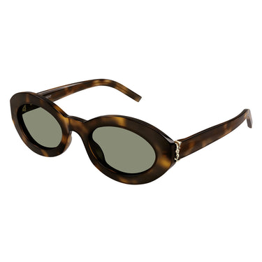 Saint Laurent Okulary Przeciwsłoneczne SL M136 002 Havana-Zielone Damskie 1