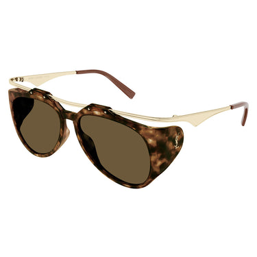 Saint Laurent Okulary Przeciwsłoneczne SL M137 AMELIA 002 Złoty/Brązowy Damskie 2