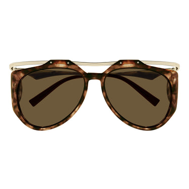 Saint Laurent Sunglasses SL M137 AMELIA 002 Gold/Brown Women