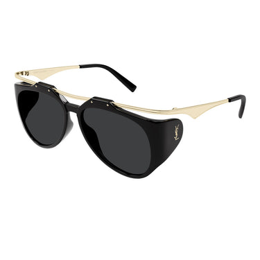 Saint Laurent Okulary Przeciwsłoneczne SL M137/F AMELIA 001 Złote/Czarne Damskie