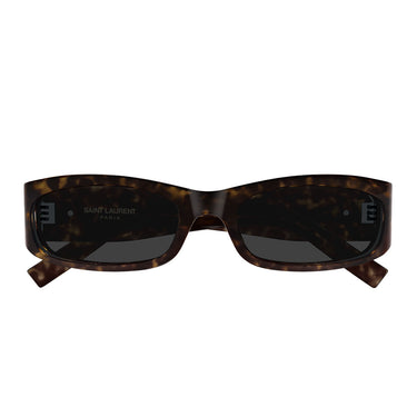 Saint Laurent Okulary Przeciwsłoneczne SL M152 002 Brązowy/Szary Unisex