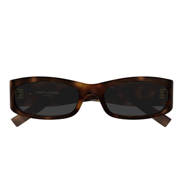 Saint Laurent Okulary Przeciwsłoneczne SL M152 003 Brązowy/Ciemnoszary Unisex