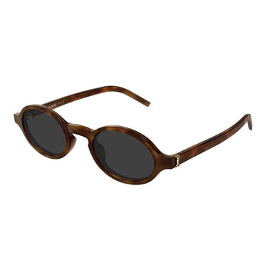 Saint Laurent Occhiali da Sole SL M161 003 Marrone Chiaro/Grigio Unisex 1