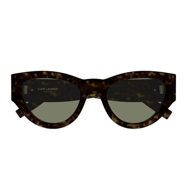 Saint Laurent Sonnenbrille SL M94 008 Dunkelgrün Havana Damen