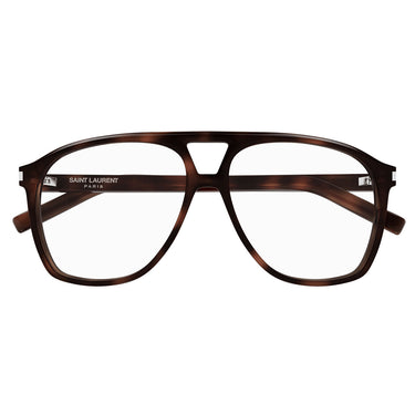 Saint Laurent okulary korekcyjne SL 596 DUNE OPT 003 brązowe/przezroczyste damskie