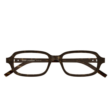 Saint Laurent Occhiali da Vista SL M180 002 Marrone Scuro/Trasparente Uomo