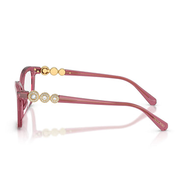 Swarovski Occhiali da Vista SK2072U 1107 Rosso Ciliegia Trasparente/Trasparente Donna