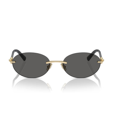 Tiffany & Co. Sonnenbrille TF3104D 6216S4 Blassgold Dunkelgrau Damen