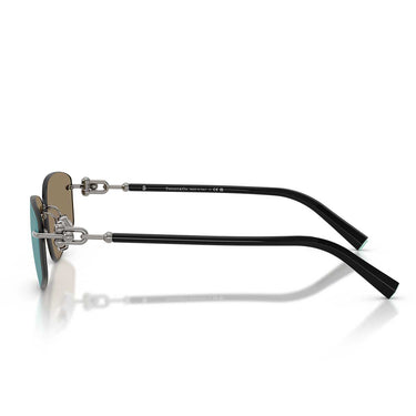 Tiffany & Co. Occhiali da Sole TF3114 600325 Gunmetal/Grigio Specchiato Blu Perlaceo Unisex 3
