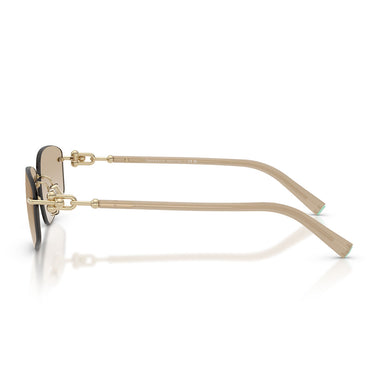 Tiffany & Co. Occhiali da Sole TF3114 602111 Oro Pallido/Trasparente Sfumato Grigio Chiaro Unisex 2