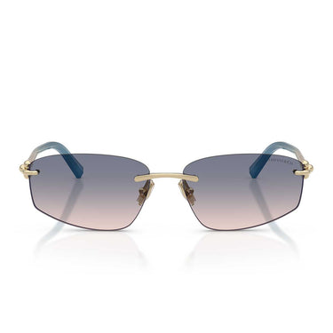 Tiffany & Co. Occhiali da Sole TF3114 619116 Oro Pallido/Marrone Chiaro Sfumato Blu Unisex