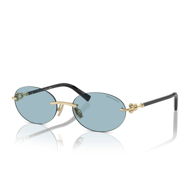 Tiffany & Co. Okulary Przeciwsłoneczne TF3104D 602180 Złoto Blado/Niebieski Damskie 2