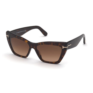 Tom Ford Okulary Przeciwsłoneczne FT0871 52F Wyatt Havana/Brązowy Gradient Damskie