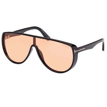Tom Ford Okulary Przeciwsłoneczne FT1182 05E Achilles Czarny/Jasnobrązowy Unisex