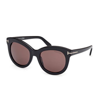 Tom Ford Okulary Przeciwsłoneczne FT1189 01E Odette Czarny/Brąz Przejściowy Unisex