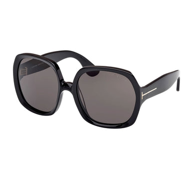 Tom Ford Sonnenbrille FT1221 01A Saffron Schwarz/Grau Verlauf Damen