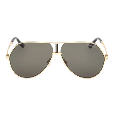 Tom Ford Lunettes de Soleil FT1281 30N Rickie-02 Or/Vert Unisexe