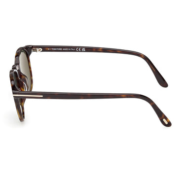 Tom Ford Okulary Przeciwsłoneczne FT1302 52R Holt Marrone/Verde Unisex Polaryzowane 3