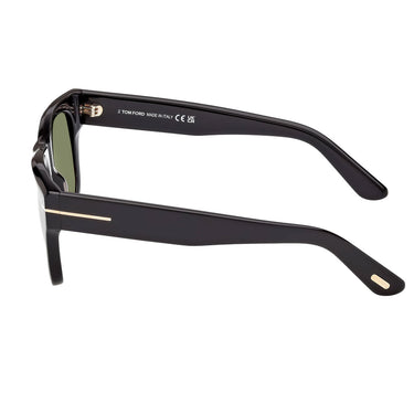 Tom Ford Okulary Przeciwsłoneczne FT1304 01N Finn Nero/Verde Męskie 3