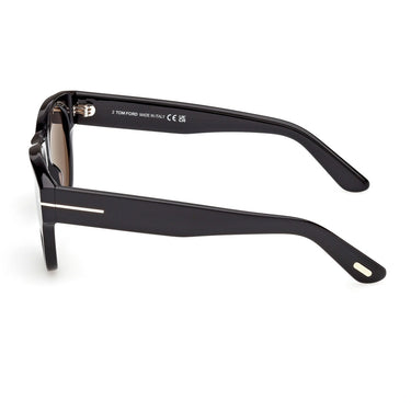Tom Ford Okulary Przeciwsłoneczne FT1305 01A Burton Nero/Grigio Fumo Męskie 2