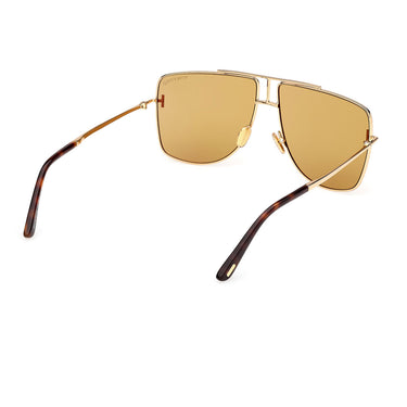 Tom Ford Okulary Przeciwsłoneczne FT1307 30E Eliott Złoty/Brązowy Unisex 6