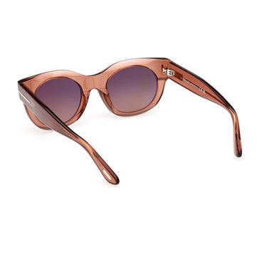 Tom Ford Okulary Przeciwsłoneczne FT1315 45T Marine Jasnobrązowe Bordowe Cieniowane Damskie 4