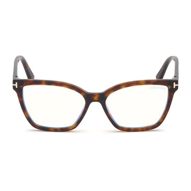Tom Ford Occhiali da Vista FT5641-B 054 Marrone Trasparente con 2 Clip Donna