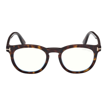 Tom Ford Occhiali da Vista FT5993-B 052 Marrone/Trasparente con Clip Verde Uomo