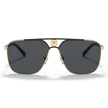 Versace Okulary Przeciwsłoneczne VE2238 143687 Złoto-Ciemnoszary Unisex