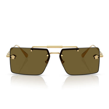 Versace Occhiali da Sole VE2245 100273 Oro/Marrone Scuro Unisex