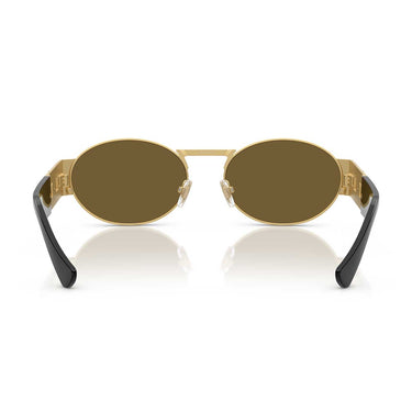 Versace Occhiali da Sole VE2264 10025A Oro/Marrone Specchiato Oro Unisex 4