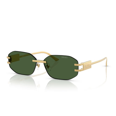 Versace Occhiali da Sole VE2274 100271 Oro Verde Scuro Unisex 2