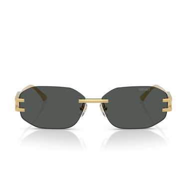 Versace Okulary Przeciwsłoneczne VE2274 100287 Złoty Ciemnoszary Unisex