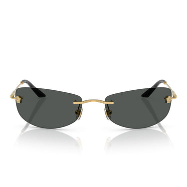 Versace Okulary Przeciwsłoneczne VE2279 100287 Złoty/Ciemnoszary Męskie