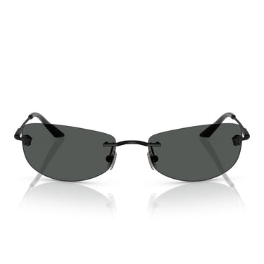 Versace Okulary Przeciwsłoneczne VE2279 143687 Czarny Matowy/Ciemny Szary Męskie