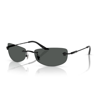 Versace Okulary Przeciwsłoneczne VE2279 143687 Czarny Matowy/Ciemny Szary Męskie 2