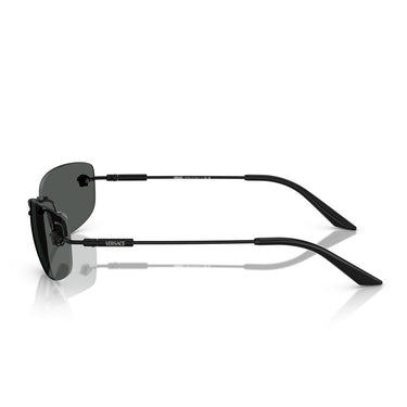 Versace Okulary Przeciwsłoneczne VE2279 143687 Czarny Matowy/Ciemny Szary Męskie 3