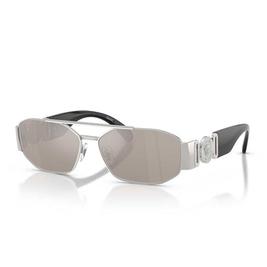Versace Occhiali da Sole VE2287 1000AP Argento/Trasparente Specchiato Platino Uomo 1