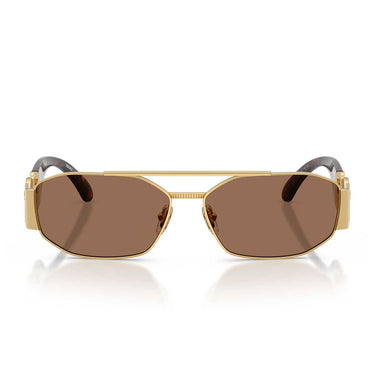 Versace Occhiali da Sole VE2287 100273 Oro/Marrone Scuro Uomo