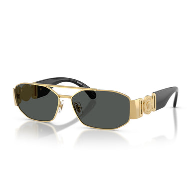 Versace Okulary Przeciwsłoneczne VE2287 100287 Złoto Ciemnoszary Męskie 2