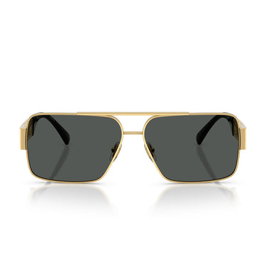 Versace Okulary Przeciwsłoneczne VE2290 100287 Złoto Ciemnoszary Męskie