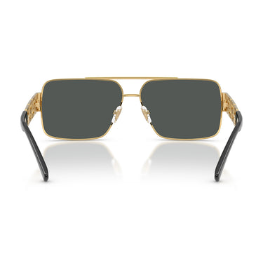 Versace Okulary Przeciwsłoneczne VE2290 100287 Złoto Ciemnoszary Męskie 4