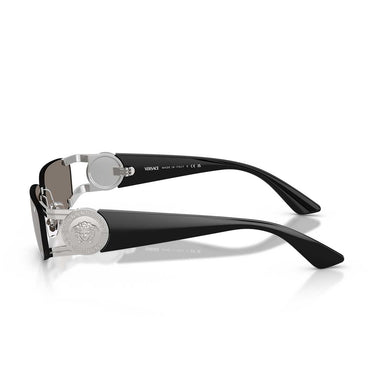 Versace Occhiali da Sole VE2291 10016G Argento/Grigio Chiaro Specchiato Argento Uomo 3