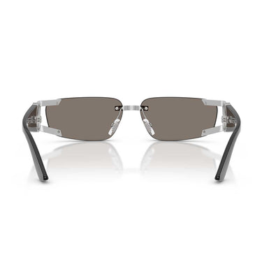 Versace Occhiali da Sole VE2291 10016G Argento/Grigio Chiaro Specchiato Argento Uomo 4