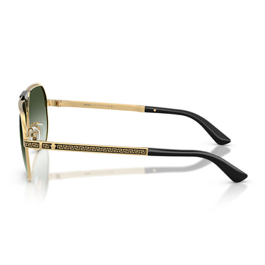 Versace Occhiali da Sole VE2294 10028E Oro Verde Sfumato Uomo 4