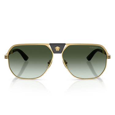 Versace Occhiali da Sole VE2294 10028E Oro Verde Sfumato Uomo