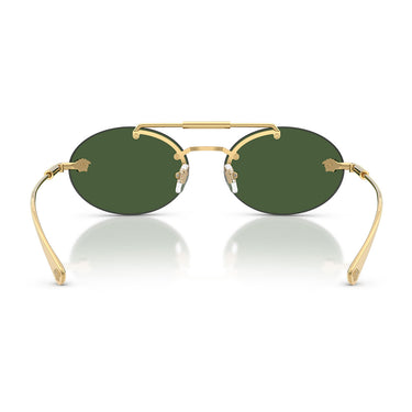 Versace Occhiali da Sole VE2295 100271 Oro Verde Scuro Donna 4